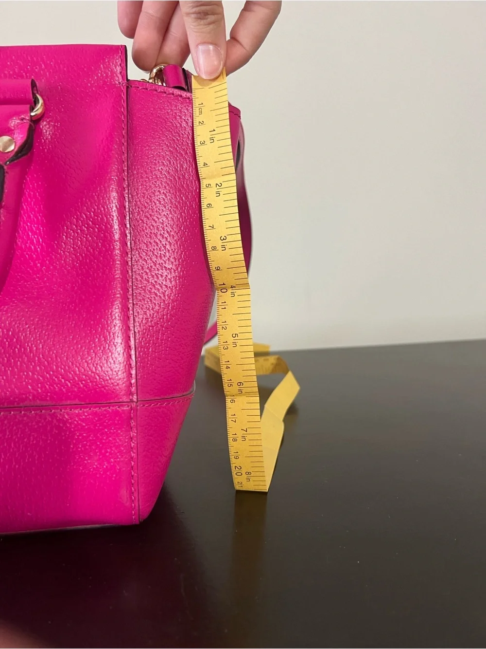 kate spade Hot Pink Pebbled Leather Satchel